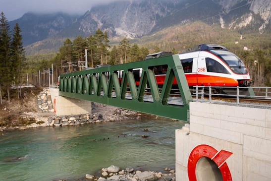Gail bridge with train